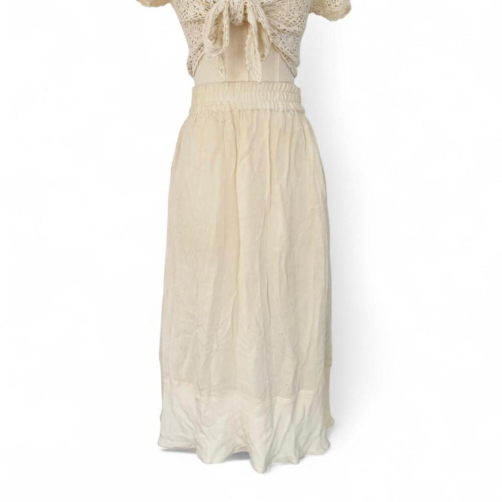 VINTAGE BY MALENE BIRGER SILKY MIDI SKIRT